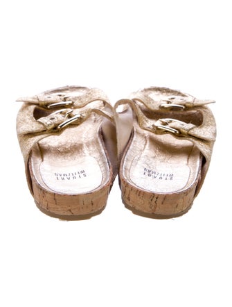 Stuart Weitzman Leather Slides