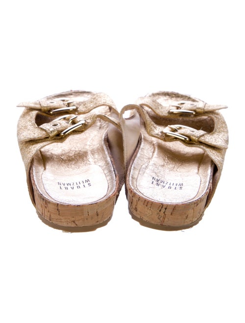 Stuart Weitzman Leather Slides
