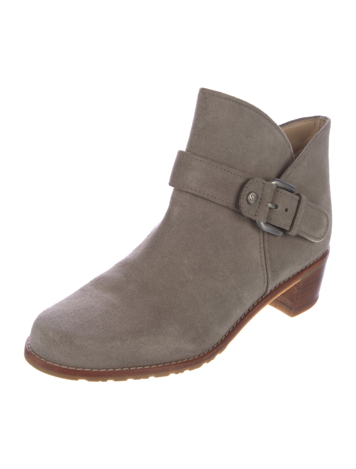 Stuart Weitzman Suede Moto Boots