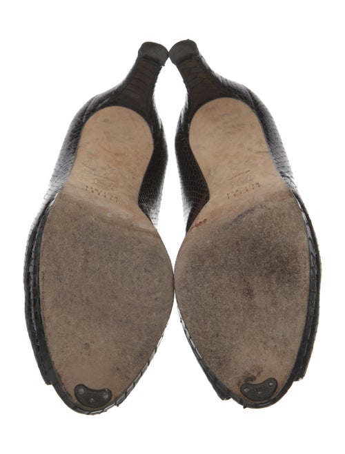 Stuart Weitzman Embossed Leather Pumps