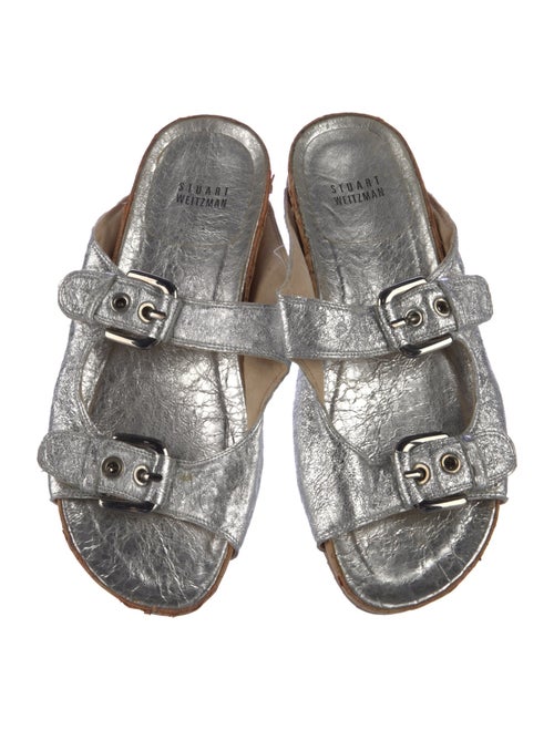 Stuart Weitzman Leather Slides