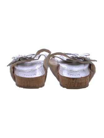 Stuart Weitzman Leather Slides