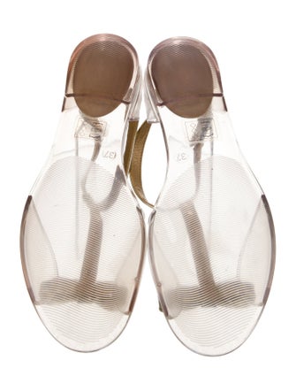 Stuart Weitzman PVC Studded Accents Flats