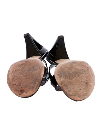 Stuart Weitzman Patent Leather Slides