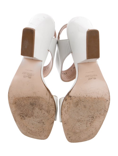 Stuart Weitzman Leather Slingback Sandals