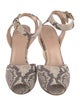 Stuart Weitzman Snakeskin Animal Print Espadrilles