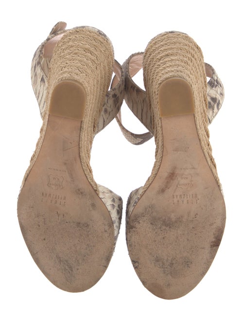 Stuart Weitzman Snakeskin Animal Print Espadrilles
