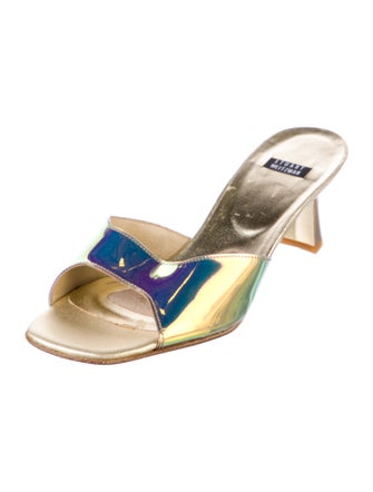 Stuart Weitzman Leather Slides