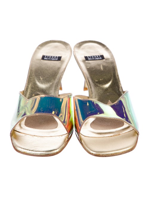 Stuart Weitzman Leather Slides