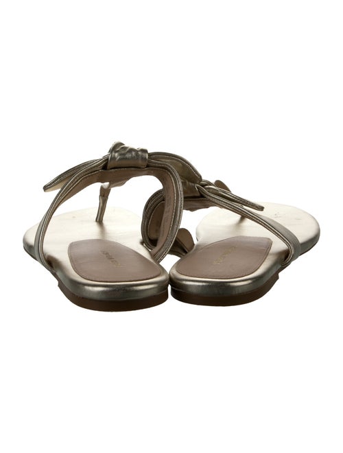 Stuart Weitzman Leather Flip Flops