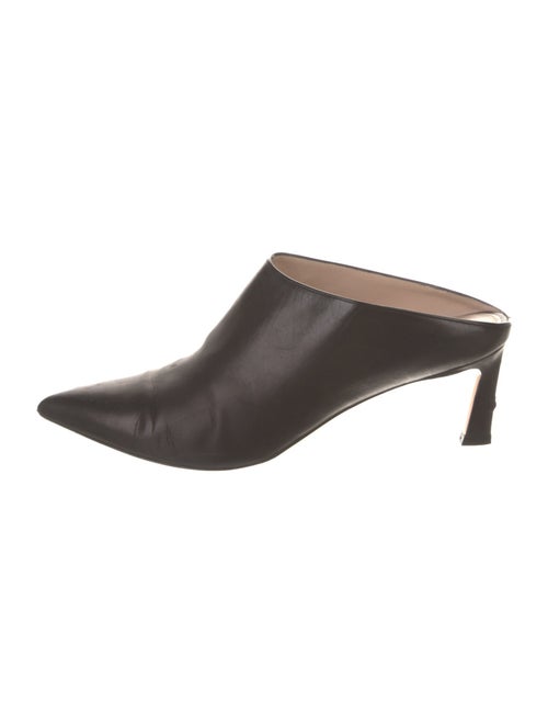 Stuart Weitzman Leather Mules