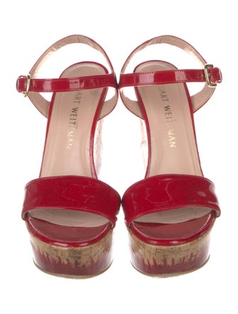 Stuart Weitzman Patent Leather Sandals
