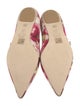 Stuart Weitzman Canvas Floral Print Mary Jane Flats
