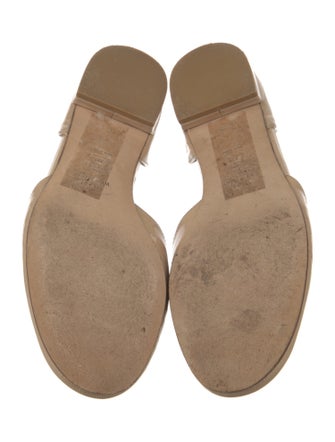 Stuart Weitzman Patent Leather Bow Accents D'Orsay Flats