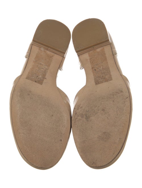 Stuart Weitzman Patent Leather Bow Accents D'Orsay Flats