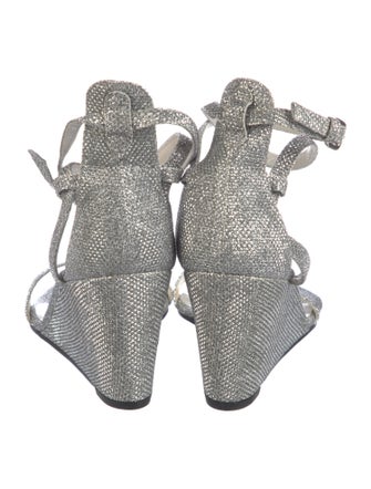 Stuart Weitzman Glitter Accents Sandals