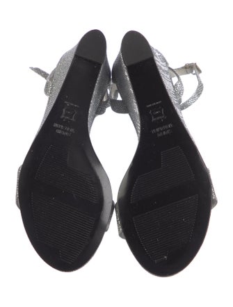 Stuart Weitzman Glitter Accents Sandals