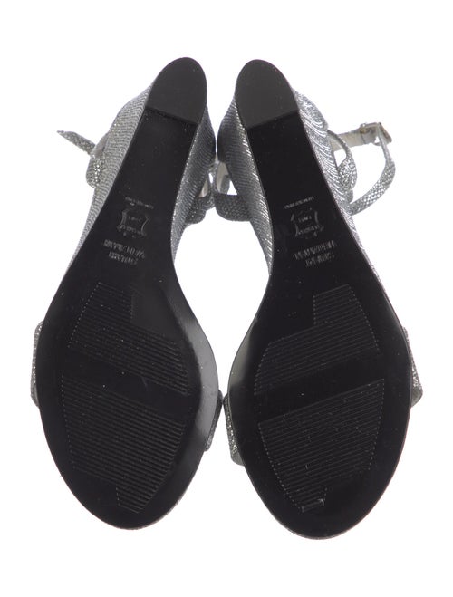 Stuart Weitzman Glitter Accents Sandals
