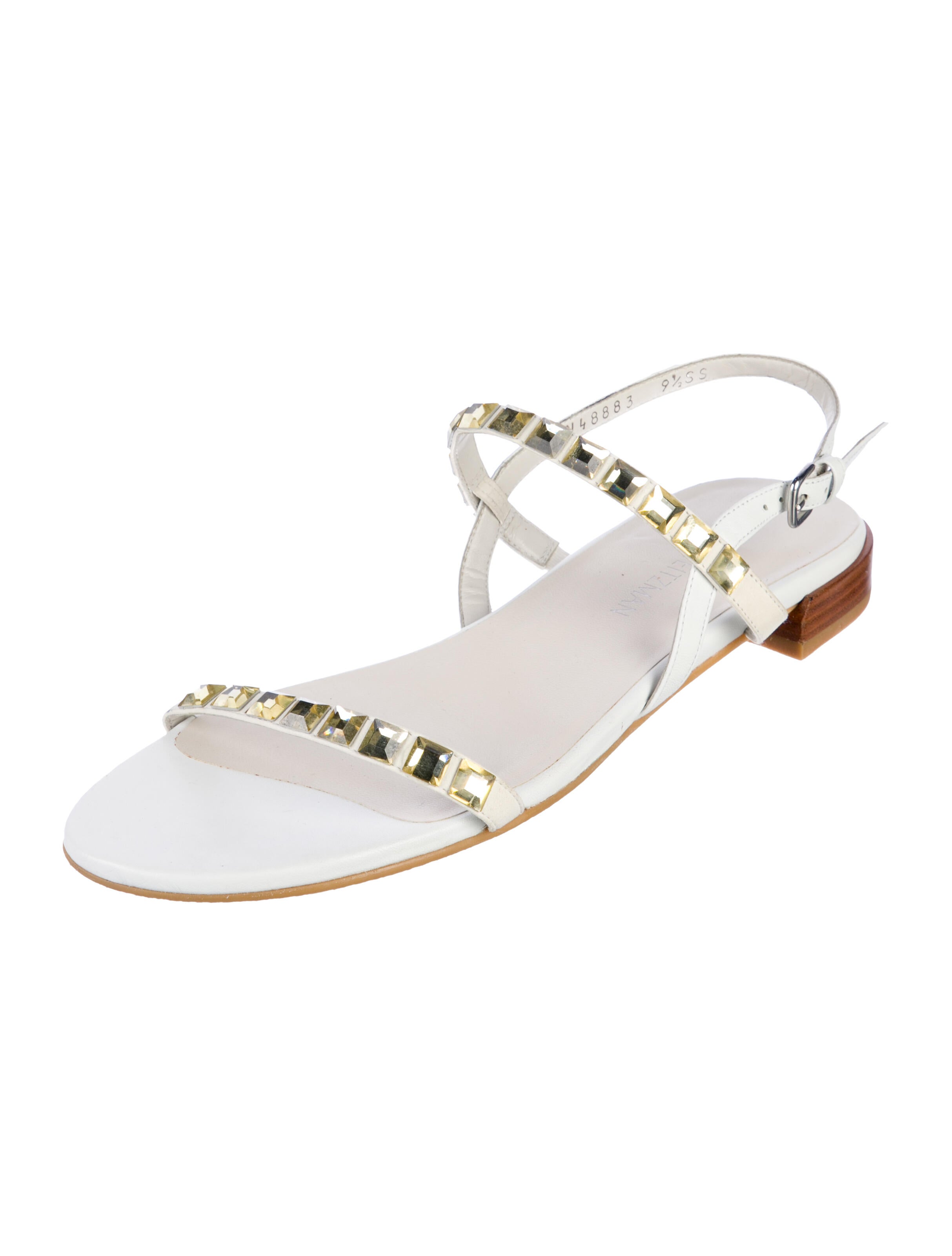 Stuart Weitzman Leather Slingback Sandals