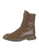 Stuart Weitzman Patent Leather Combat Boots