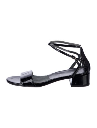 Stuart Weitzman Patent Leather Gladiator Sandals