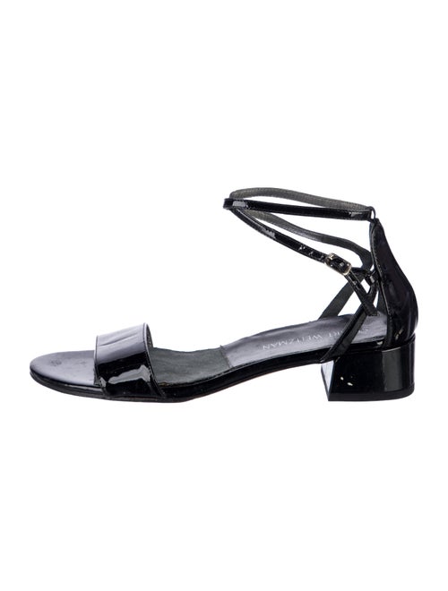 Stuart Weitzman Patent Leather Gladiator Sandals