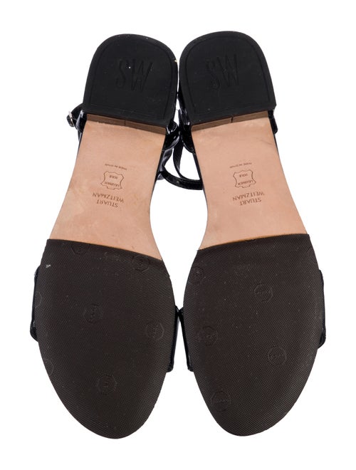 Stuart Weitzman Patent Leather Gladiator Sandals