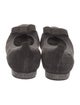 Stuart Weitzman Suede Bow Accents Ballet Flats