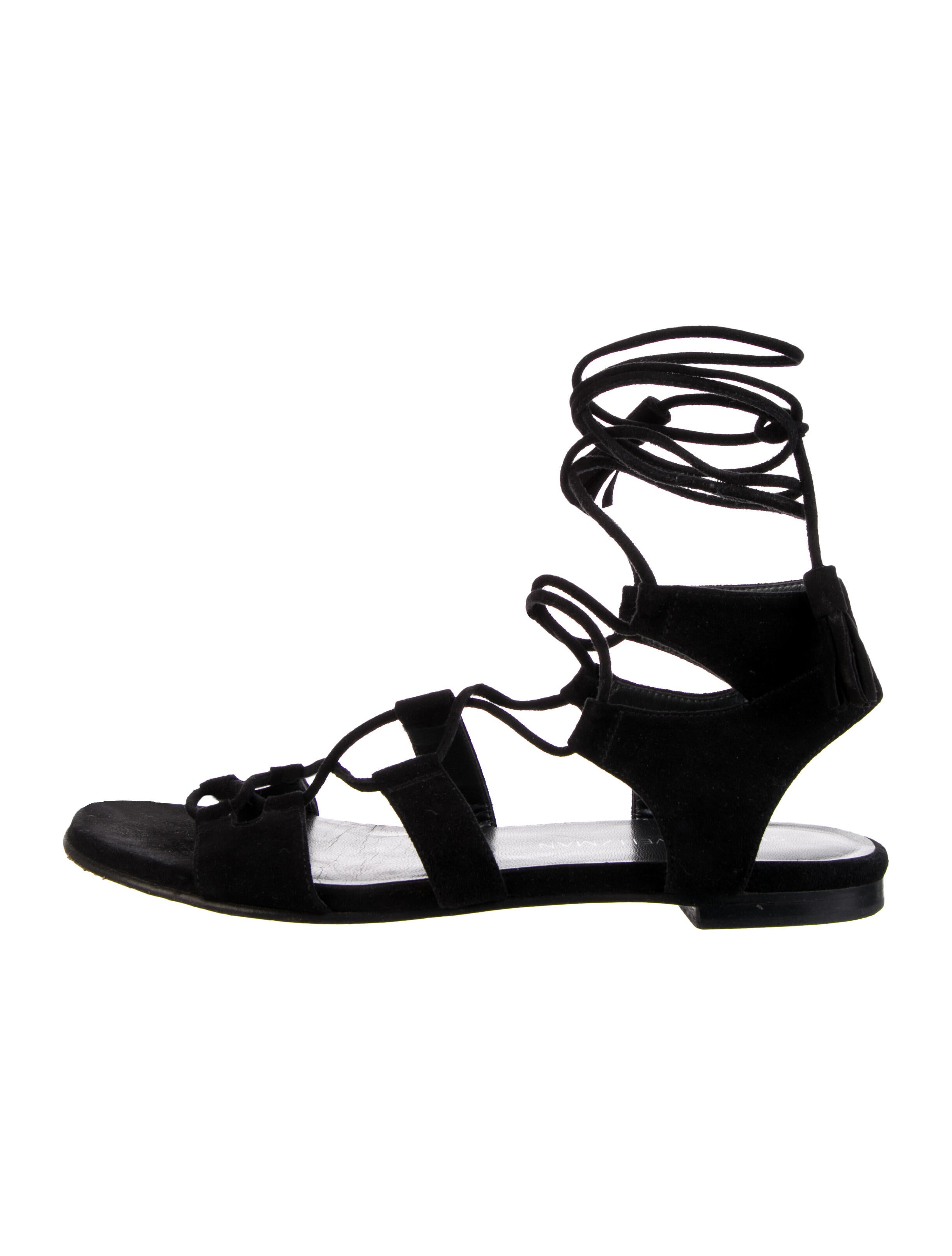 Stuart Weitzman Suede Gladiator Sandals
