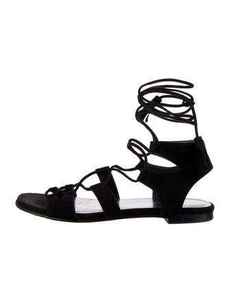 Stuart Weitzman Suede Gladiator Sandals