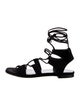 Stuart Weitzman Suede Gladiator Sandals