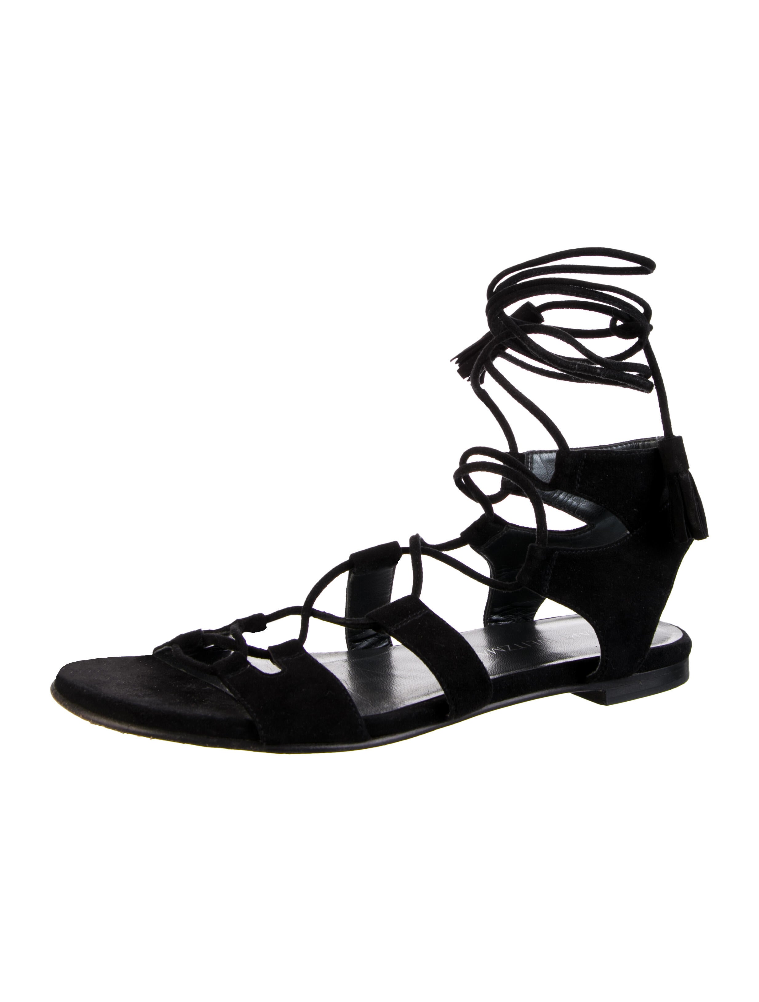 Stuart Weitzman Suede Gladiator Sandals