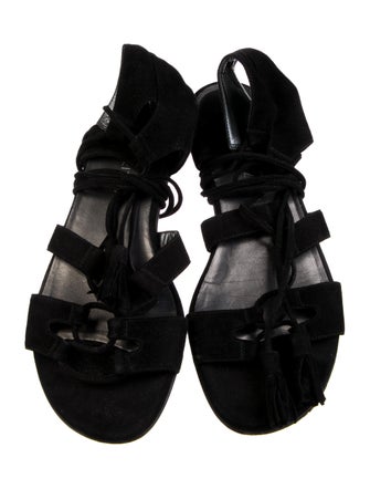 Stuart Weitzman Suede Gladiator Sandals