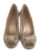 Stuart Weitzman Patent Leather Animal Print Pumps