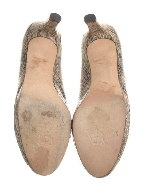 Stuart Weitzman Patent Leather Animal Print Pumps