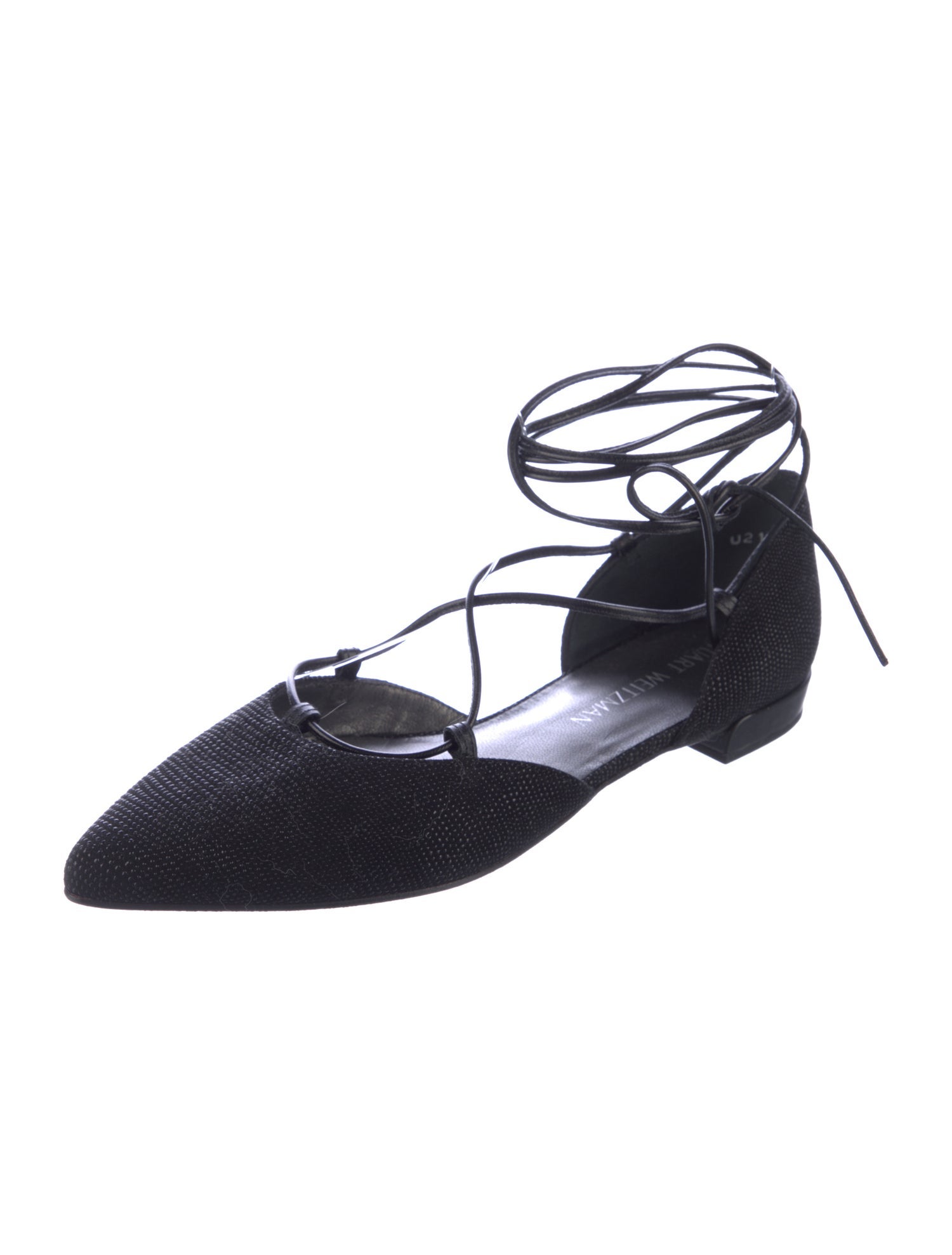 Stuart Weitzman Suede D'Orsay Flats