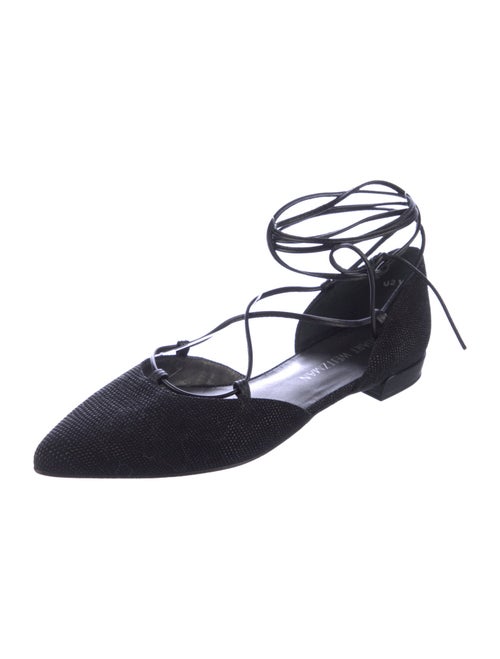 Stuart Weitzman Suede D'Orsay Flats