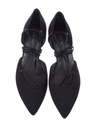 Stuart Weitzman Suede D'Orsay Flats