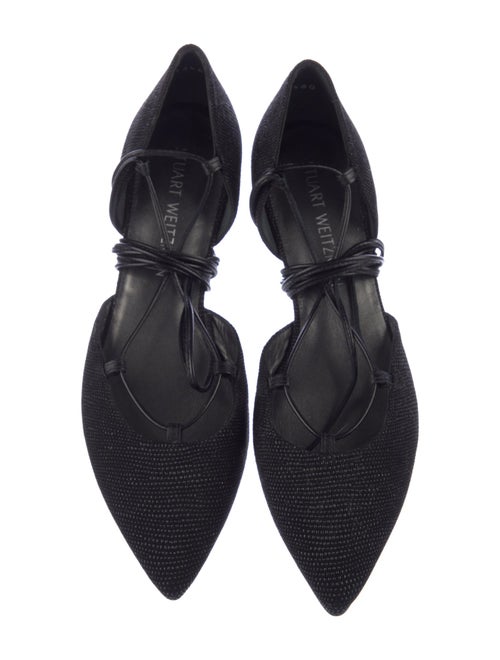 Stuart Weitzman Suede D'Orsay Flats