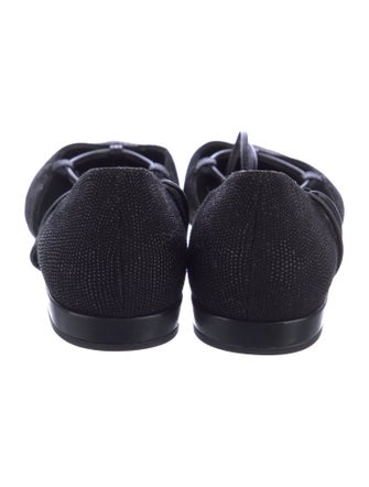 Stuart Weitzman Suede D'Orsay Flats