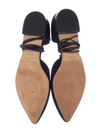 Stuart Weitzman Suede D'Orsay Flats