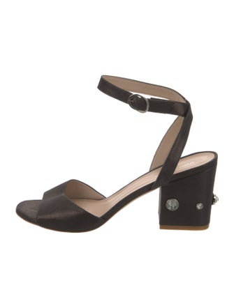 Stuart Weitzman Crystal Embellishments Sandals