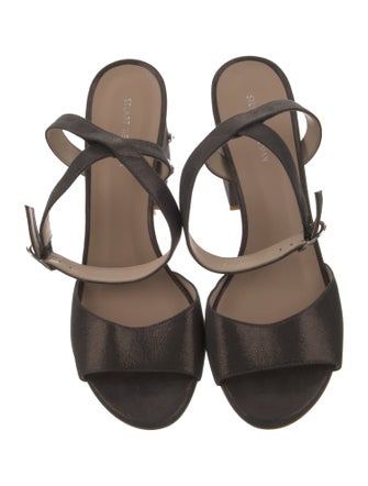 Stuart Weitzman Crystal Embellishments Sandals