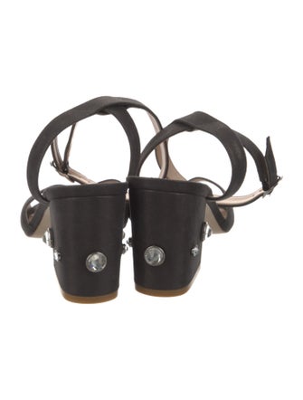 Stuart Weitzman Crystal Embellishments Sandals