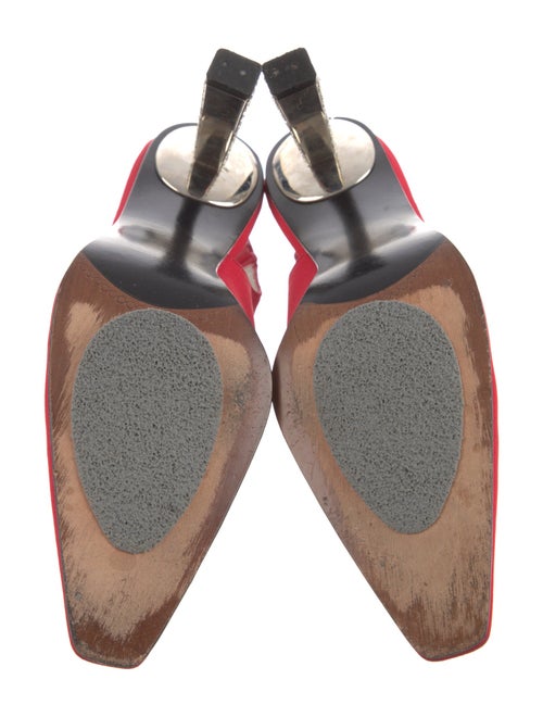 Stuart Weitzman Crystal Embellishments Slingback Pumps