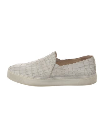Stuart Weitzman Embossed Leather Sneakers