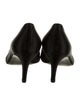 Stuart Weitzman Satin Lace Pattern Pumps
