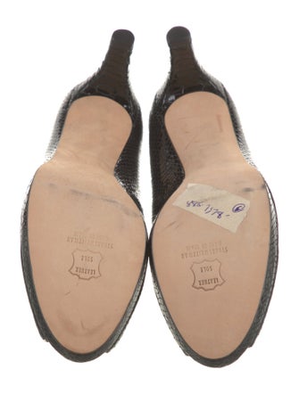 Stuart Weitzman Patent Leather Slingback Sandals