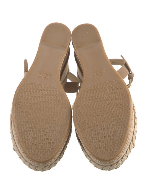 Stuart Weitzman Suede Braided Accents Espadrilles