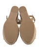 Stuart Weitzman Suede Braided Accents Espadrilles